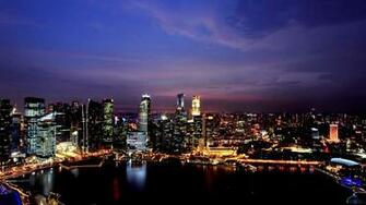 Wallpaper Panorama Of Singapore X Widescreen Desktop
