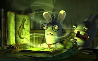 Wallpaper Funny Rayman Raving Rabbids