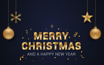 Wallpaper Merry Christmas And A Happy New Year