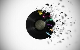 Abstract Music Wallpaper Record Vinyl