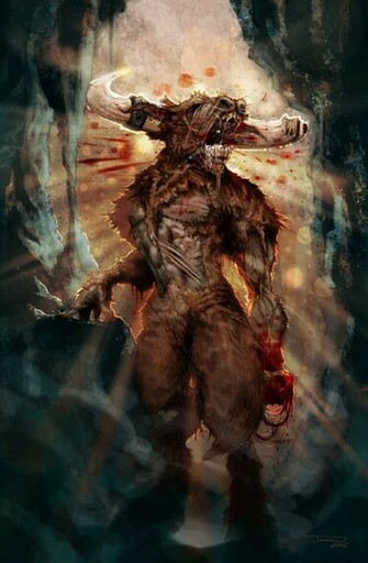 Outstanding Minotaur Wallpaper