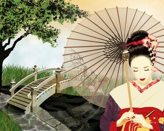 Japanese Wallpaper Beautiful Geisha