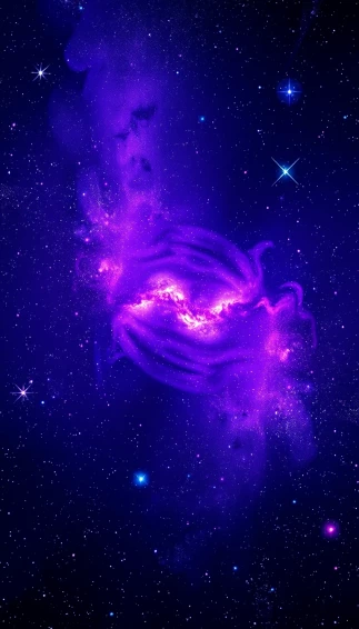 HD Purple Space Wallpaper