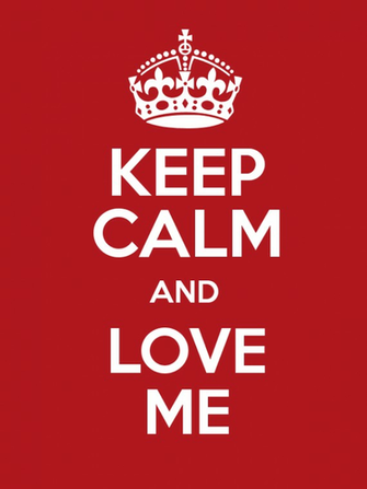 Keep Calm And Love Me HD Wallpaper For iPhone