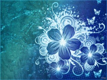 Blue Flower Wallpaper Cynthia Selahblue Cynti19