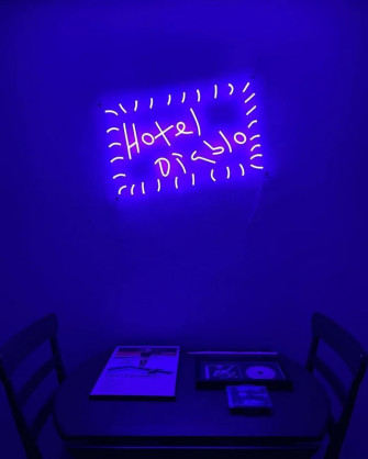 Thoughts On My Hotel Diablo Neon Sign R Machinegunkelly