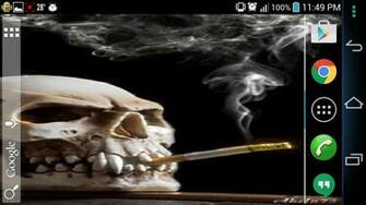Smoking Skull Live Wallpaper Android Apps On Google Play