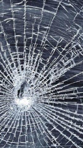 Realistic Cracked Screen iPhone Background Broken