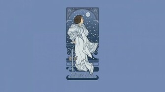 Star Wars Art Nouveau Leia Wallpaper
