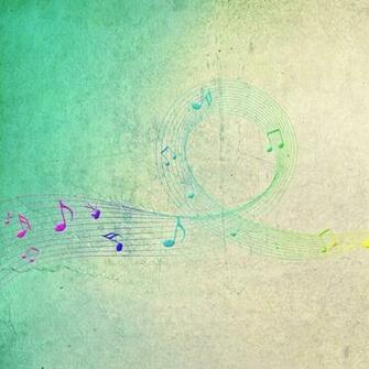 Colorful Music Notes Wallpaper