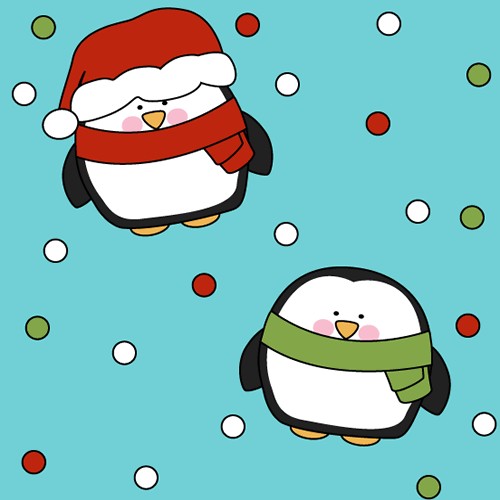 Cute Christmas Penguins Background Penguin Background