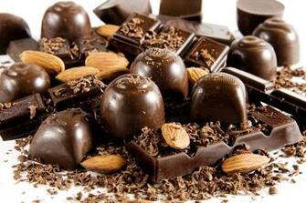 Wallpaper Chocolate Sweets Chips Candy HD Background