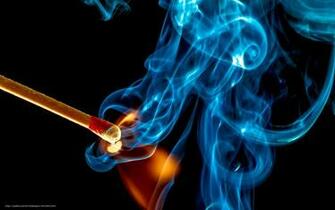 Wallpaper Match Fire Smoke Macro Desktop In
