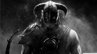 Video Games Grayscale The Elder Scrolls V Skyrim Dovahkiin