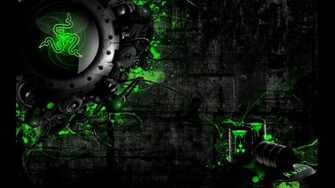 Razer Neon Green Computer Wallpaper Desktop Background