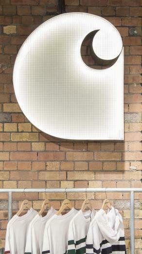Carhartt Wip A Office Design By Counterfeit Studio Neon Logo Sign