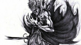 Hollow Ichigo Kurosaki Drawings Fan Art Wallpaper Hq