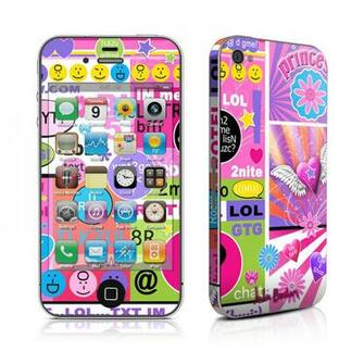 Decalgirl Vinyl Decal Skin Sticker Kit For iPhone 4g Bff Girl Talk