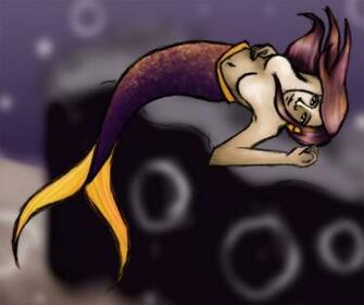 Purple Mermaid By Thegeminisage
