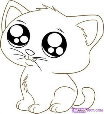 An Anime Cartoon Kitty Step By Animalscute Cat