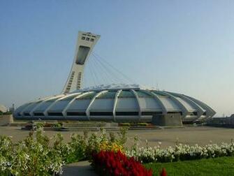 Olympic Stadium In Montreal City Wallpaper