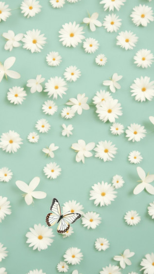 Pastel Green Aesthetic Wallpaper Image