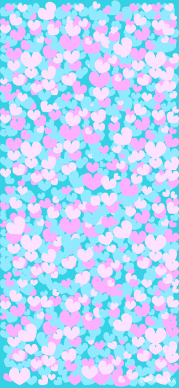 Light Blue Heart Wallpaper For iPhone Png Image Illustoon