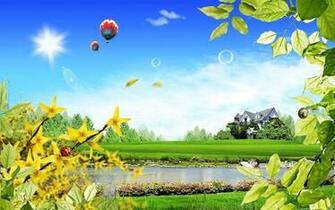 Beautiful Summer Day Scenery Widescreen Wallpaper Wide