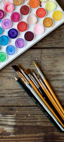 Paints Brushes Art Drawing Wallpaper