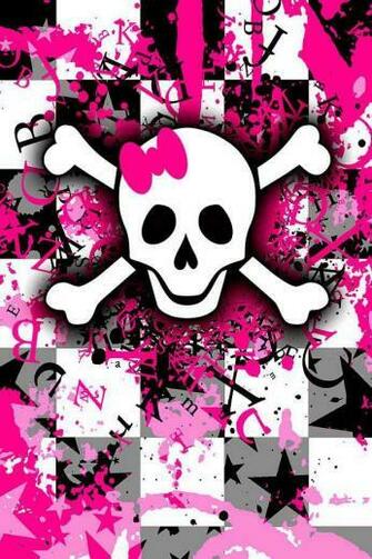 Girly Skull Of Digital Art By Roseanne Jones