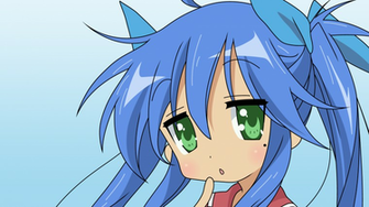 Lucky Star Wallpaper Konata Izumi Blue Hair