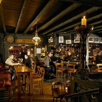 Irish Pub Background Black And White Of