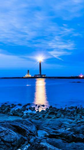 Wallpaper Lighthouse Sea Evening France