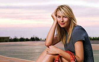 Maria Sharapova Tennis Star Desktop Wallpaper