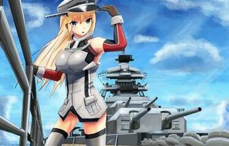 Wallpaper Bismarck Battleship Kancolle Anime Image For