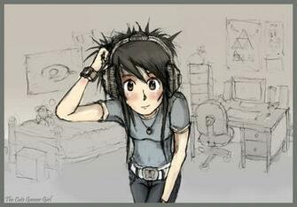 Sexy Anime Gamer Girl Wallpaper Cute By