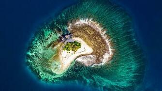 Island Beach Aerial 4k The Best Wallpaper Background
