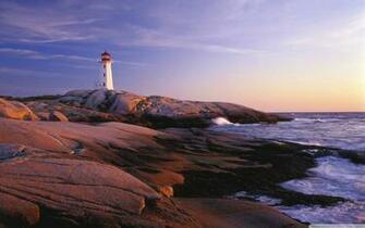 Peggy S Point Lighthouse Cove Nova Scotia 4k HD