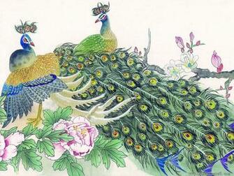 Chinese Painting With Meticulous Detail Art Wallpaper