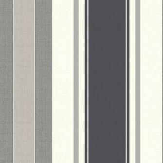 Black Silver Charcoal Cream Dante Stripe Opera