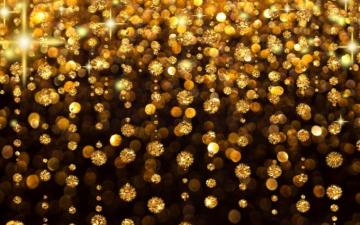 Gold Rain Wallpaper Stock Photos