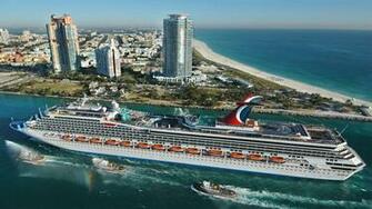 Landscape Wallpaper Carnival Valor Cruise Ship Miami