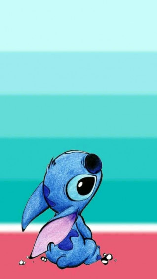 Lilo And Stitch iPhone Colored Bars Wallpaper