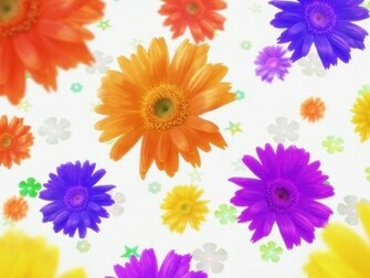 Flower Art Daisy Background Screensaver
