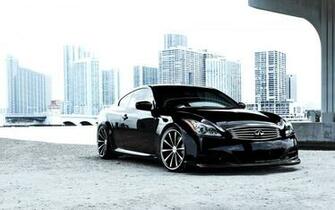 White Infiniti G37 With Black Wheels Wallpaper Car Pictures
