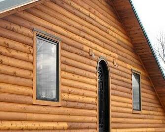 Home Log Siding Wallpaper