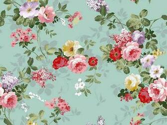 Vintage Floral Baby Blue Background Rockstar Design