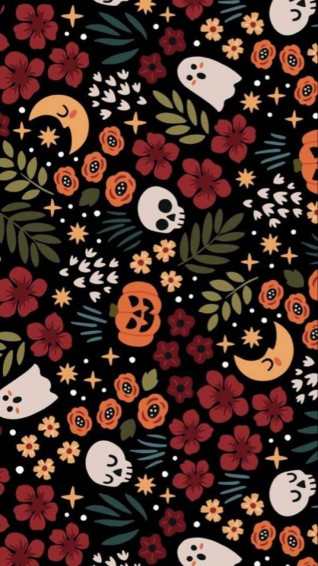 Halloween Fall Phone iPhone Background Wallpaper