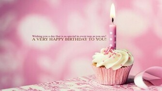 Pink Cupcake BirtHDay Wishes Wallpaper By Doantrangnguyen