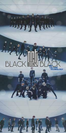 Nct Black On Wallpaper Kpopedit Nctwallpaper N
